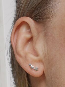 Sterling Silver 30th Birthday Stars Stud Earrings, 4 of 8
