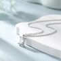 Sterling Silver Emerald Cut 1ct Moissanite Pendant Necklace, thumbnail 6 of 12
