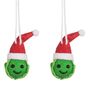 Set Of Two Brussel Sprouts In Hats Felt Decoration, thumbnail 2 of 2