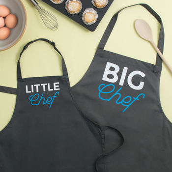 Big Chef Little Chef Matching Family Aprons, 2 of 5