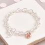 Lifetime Solid Silver Heart Charm Bracelet, thumbnail 6 of 9