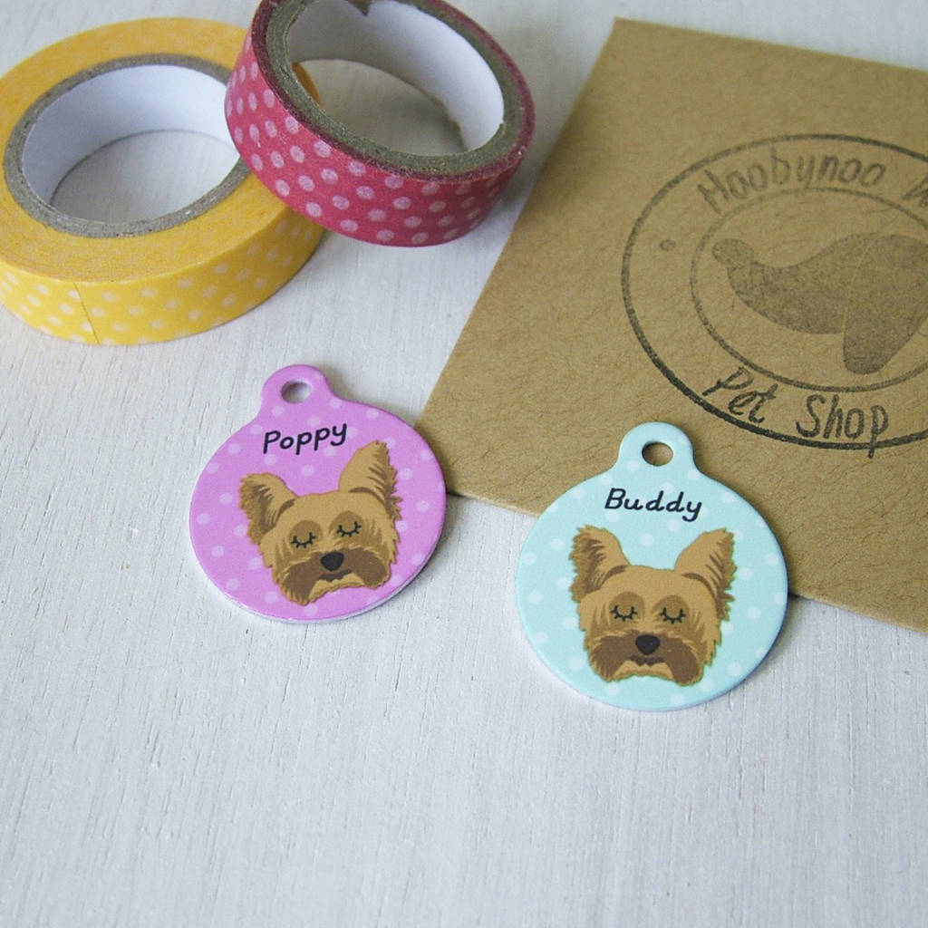 Yorkshire Terrier Personalised Birthday Gift Wrapping ADD NAME CHOOSE BACKGROUND
