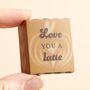 Tiny Matchbox Ceramic Latte Token, thumbnail 3 of 3