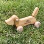 Personalised Wooden Toy Dog For Kids, thumbnail 1 of 4