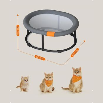 Cat Hammock Raised Bed Pet Bedding Hanging Chair Bed, 7 of 7