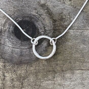 Cast Willow Circle Necklace, 4 of 7