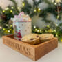 Christmas Small Oak Tray Plain Stain Finish, thumbnail 2 of 2