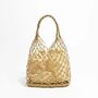 Monaco Gold Beige Ombré Chandelier Hobo Evening Bag, thumbnail 2 of 6