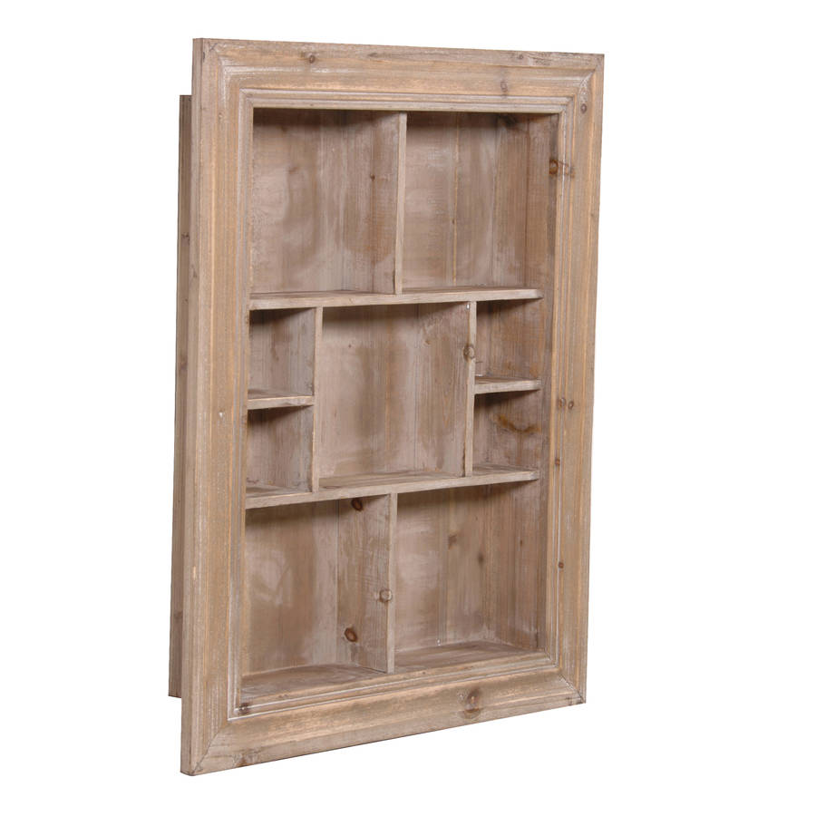 Wooden Multi Shelf Wall Unit By The Orchard ...