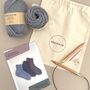 Put A Sock In It 100% Merino Sofa Socks Knitting Kit, thumbnail 2 of 6