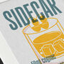 Sidecar Cocktail Print, thumbnail 2 of 2