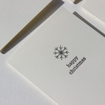 Pack Of Eight Letterpress Christmas Cards, 4 of 10