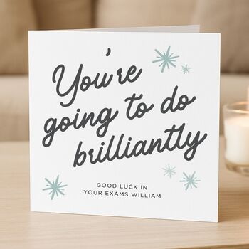Good Luck In Your Exams Positive Message Card, 2 of 3