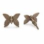 Vintage Monarch Butterfly Brass Knob, thumbnail 1 of 9