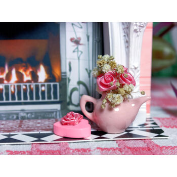 Luxury Pink Fireplace Card, 4 of 7