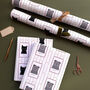 Personalised Christmas Cat Stamp Wrapping Paper, thumbnail 5 of 8