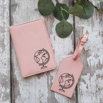World Globe Passport Cover And Luggage Tag Set, 4 of 4