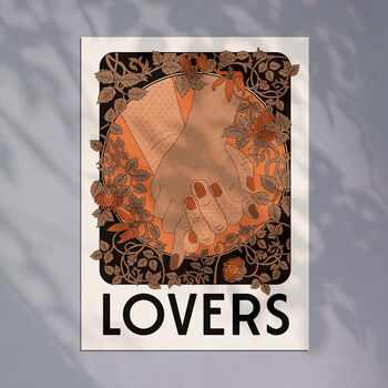 'Lovers' Art Print, Unframd, 2 of 2