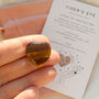 Tigers Eye Polished Heart For Confidence And Courage, thumbnail 2 of 5