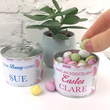 Personalised Easter Eggs Tin With Mini Eggs, 5 of 11