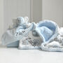 Personalised Blue Blanket And Comforter Set, thumbnail 3 of 7