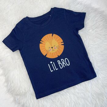 Lion Big Bro Lil Bro T Shirt Set, 3 of 4