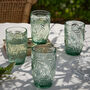 Set Of Four Laurier Green Highball Glasses, thumbnail 3 of 5