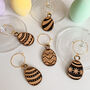 Set Of Easter Wooden Glass Charms, thumbnail 4 of 6