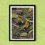 Warwickshire Wall Art – Warwick Illustrated Print – UK Town Gift, thumbnail 1 of 7