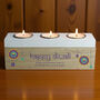 Personalised Diwali Triple Tealight Box Tealight Holder, thumbnail 2 of 6