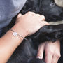 Silver Bangle With Personalised Pet Paw Charm, thumbnail 1 of 5