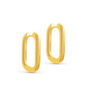 Darcy Chunky Oval Statement Hoops, thumbnail 5 of 5