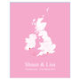 'Tied The Knot' Personalised Print, thumbnail 5 of 6