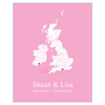 'Tied The Knot' Personalised Print, 5 of 6