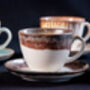 Brown Set Of Two Porcelain Tea Cup With Saucer, thumbnail 1 of 9