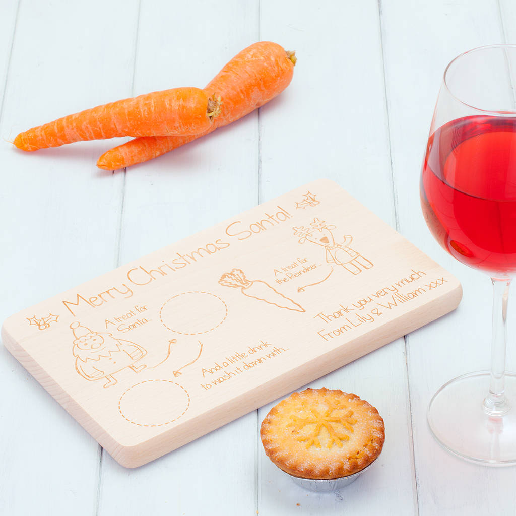 Personalised Birchwood Santa Tray By British and Bespoke ...