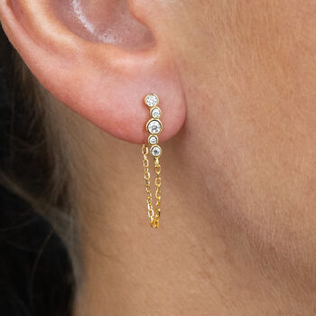 Cascade Chain Earring Christmas Bauble, 2 of 5