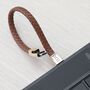Personalised Woven Leather Usb Charger Tech Bracelet, thumbnail 12 of 12