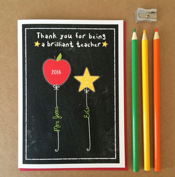 Personalised Teacher Thank You Card, 2 of 3