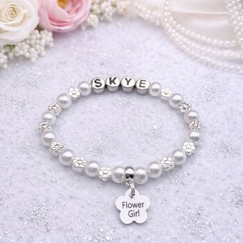 Flower Girl Proposal Bracelet Wedding Thank You Gift, 8 of 12