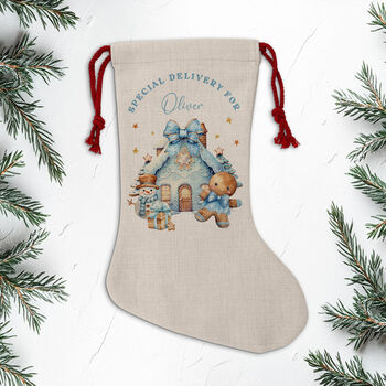 Personalised Christmas Santa Sack Gingerbread Man, 5 of 7