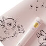 Little Bunny Wallpaper In Blush Pink, thumbnail 3 of 3
