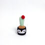 Medium Interactive Crochet Cactus And Pot, thumbnail 4 of 7