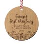 Bump's First Christmas 2025 Wooden Bauble, thumbnail 4 of 4