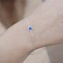 Sterling Silver September Birthstone Bracelet, thumbnail 1 of 7