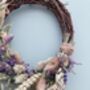 Small Natural Dried Lavender Wreath, thumbnail 3 of 5