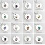 Sterling Silver Birthstone Small Disc Studs, thumbnail 3 of 12