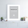 Personalised 'It's Prosecco O'clock' Print, thumbnail 2 of 7