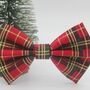 Red And Gold Tartan Dog Bow Tie, thumbnail 7 of 12