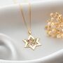 Personalised Star Of David Tree Of Life Birthstone Necklace, thumbnail 2 of 10